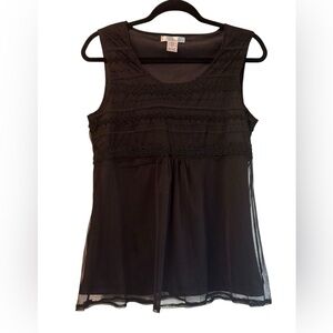 WD.NY Black Sleeveless Blouse